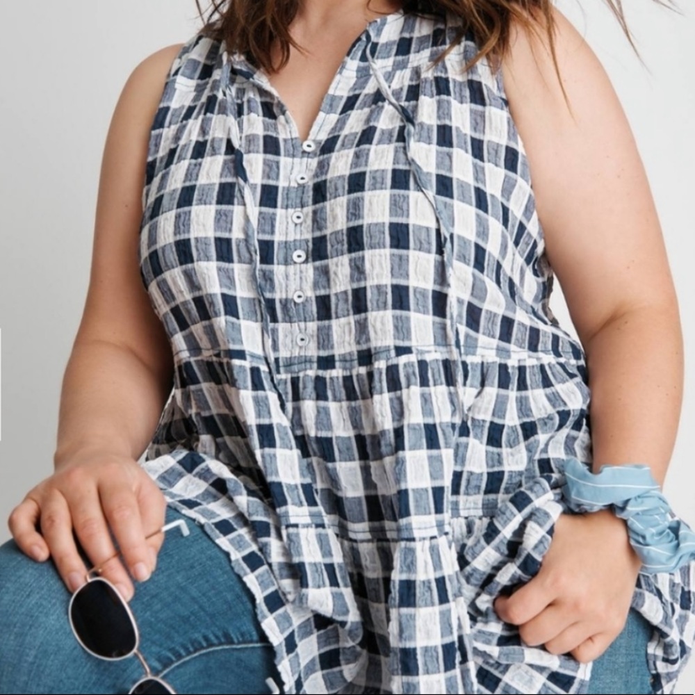Anthropologie Pilcro Neve Tiered Blouse